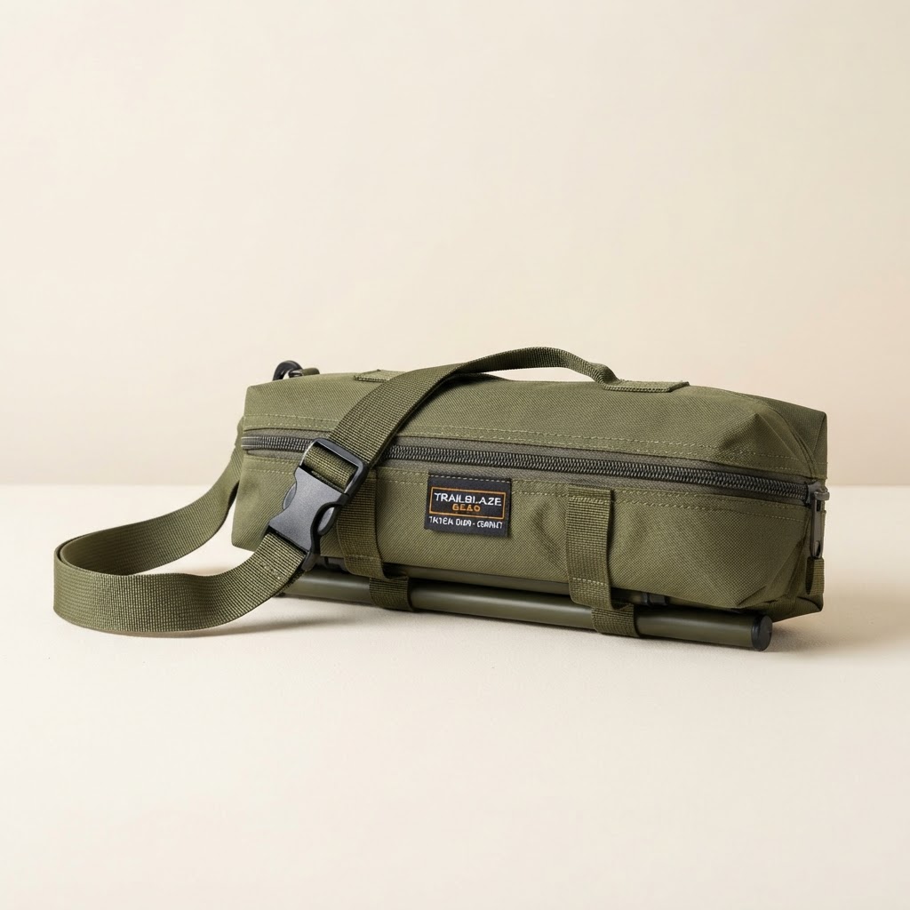 Folded compact view in rugged bag