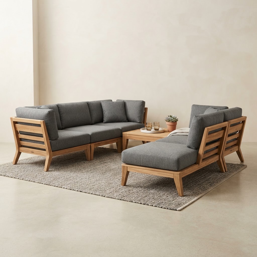 Solas Teak Modular Sectional
