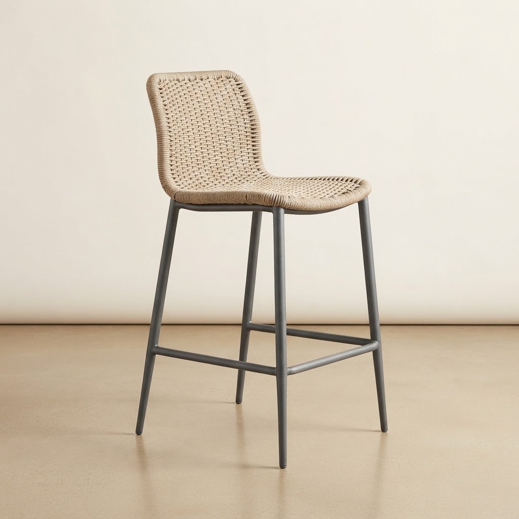 Valo Woven Rope Barstool